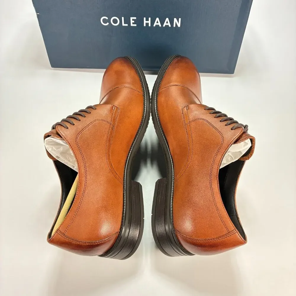 Cole Haan Modern Essentials British Tan Oxford Dress Shoes C34138 Mens Size 9.5M
